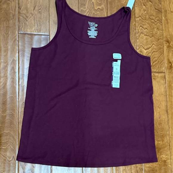 Time and Tru Tops - NWT size XXL Maternity Time and Tru Women's Burgundy Tank Top